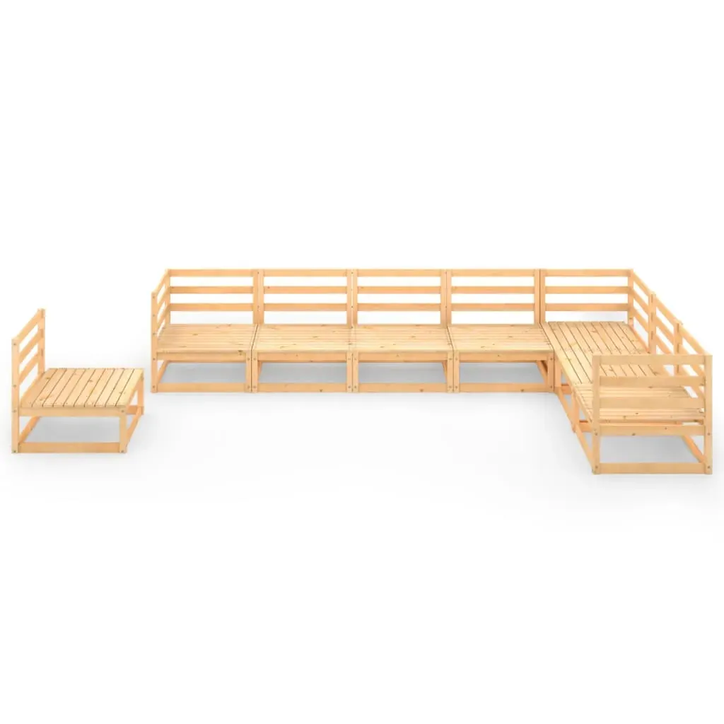 8 Piece Garden Lounge Set Solid Pinewood Price