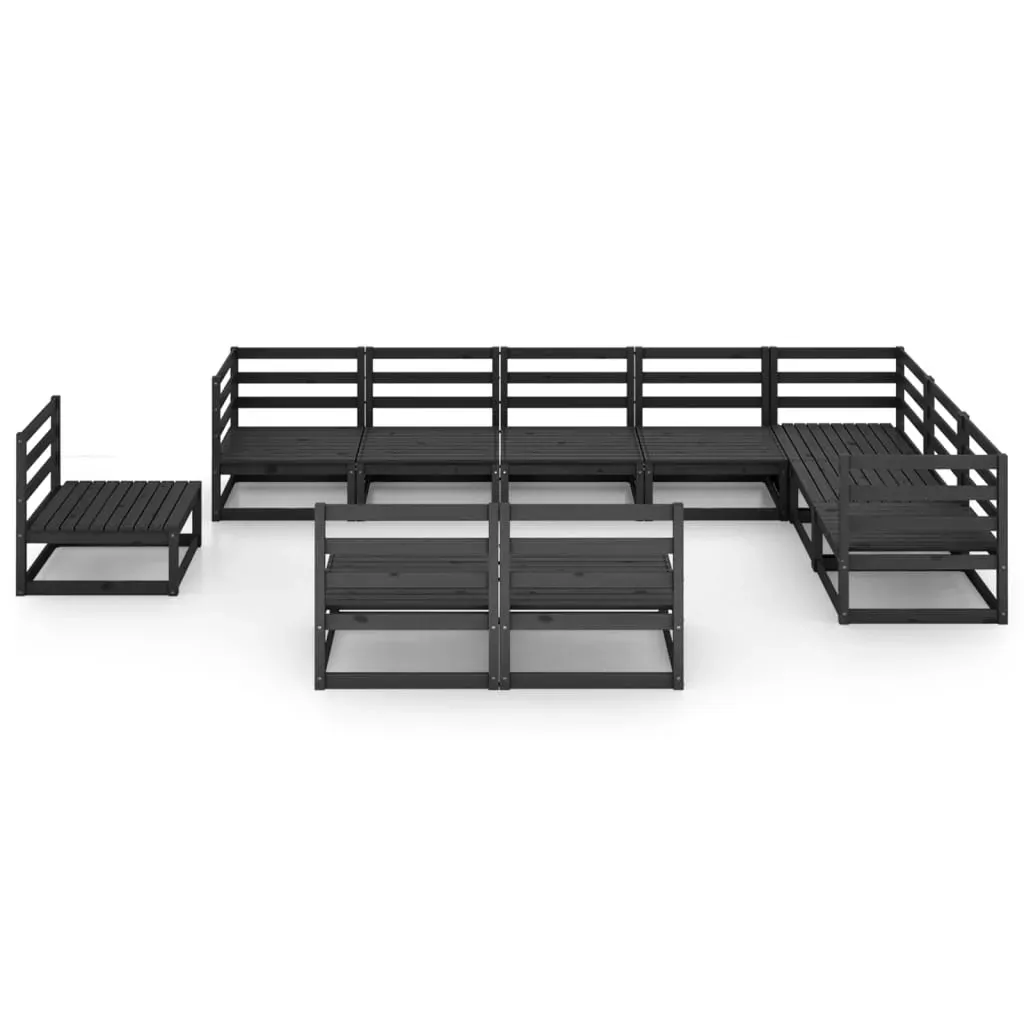 10 Piece Garden Lounge Set Solid Pinewood Price
