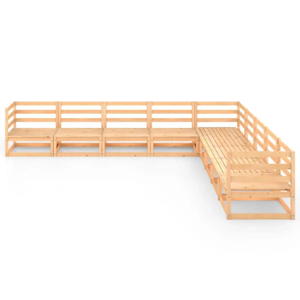 9 Piece Garden Lounge Set Solid Pinewood Price