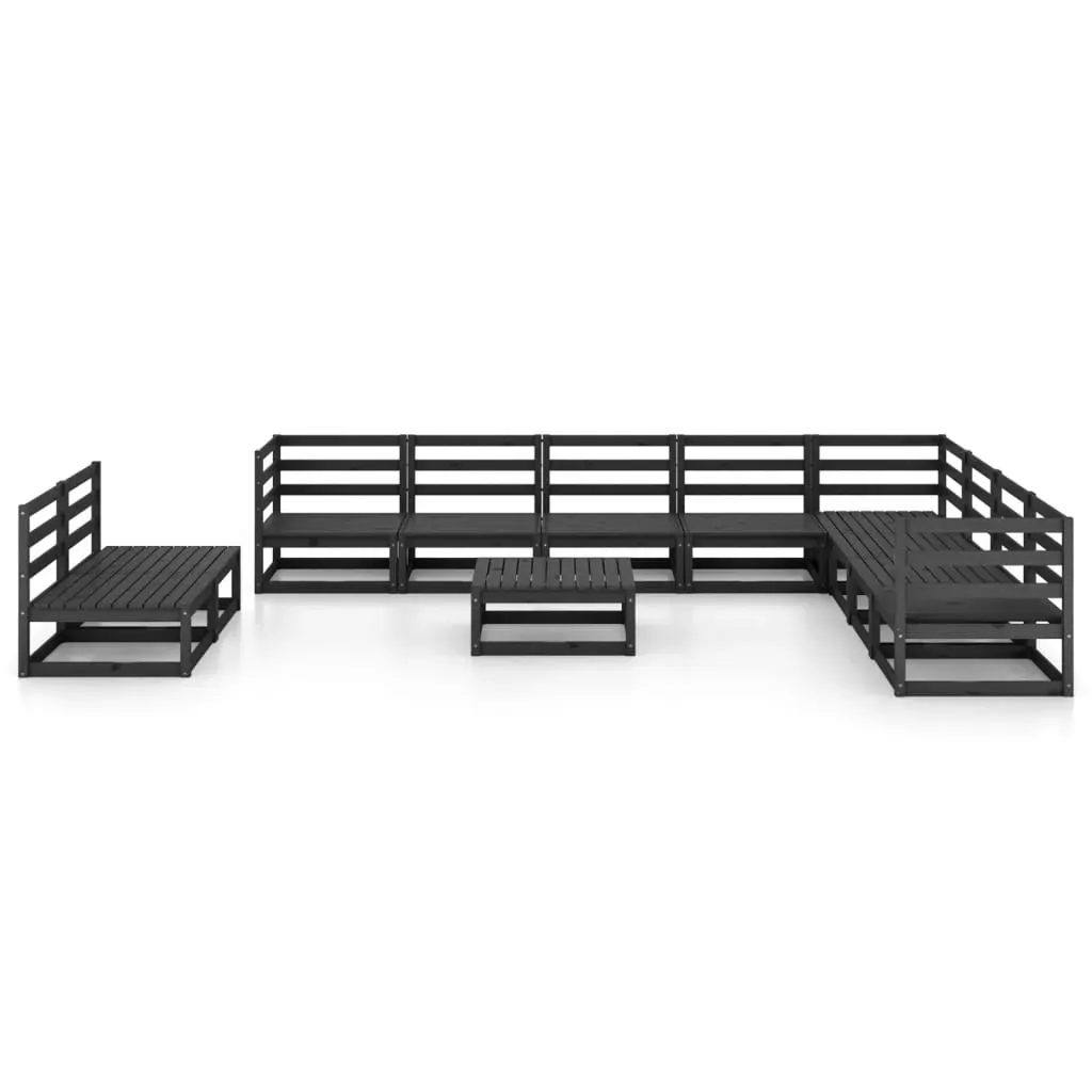 11 Piece Garden Lounge Set Solid Pinewood Price