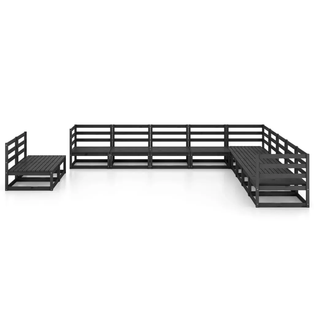 11 Piece Garden Lounge Set Solid Pinewood Price