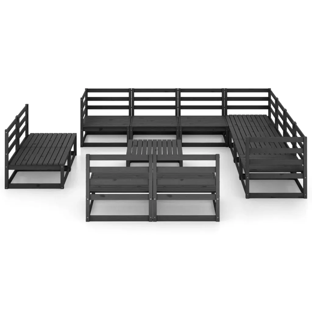 12 Piece Garden Lounge Set Solid Pinewood Price
