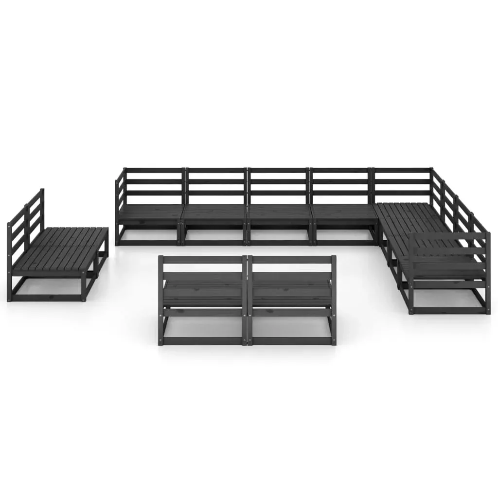 12 Piece Garden Lounge Set Solid Pinewood Price