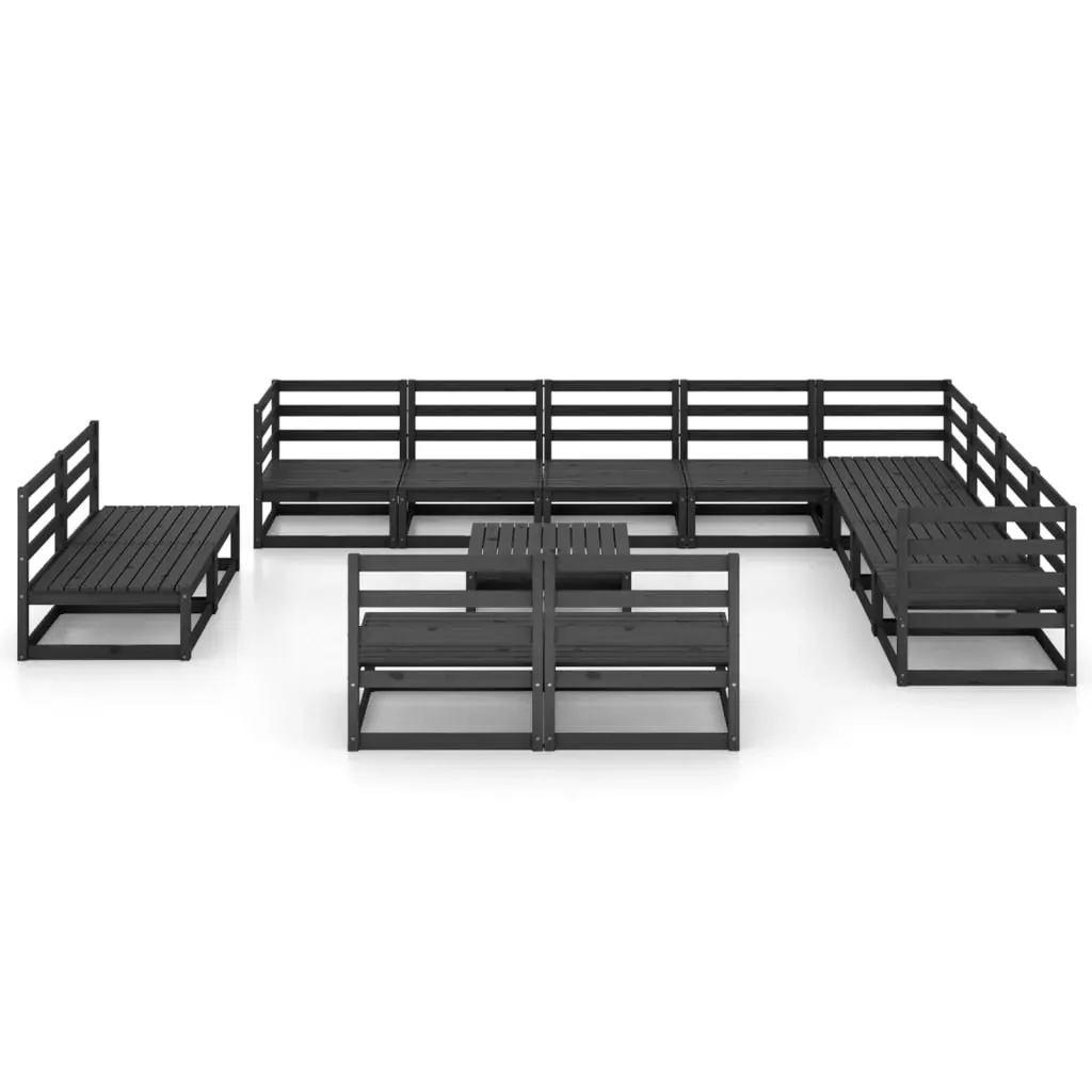 13 Piece Garden Lounge Set Solid Pinewood Price