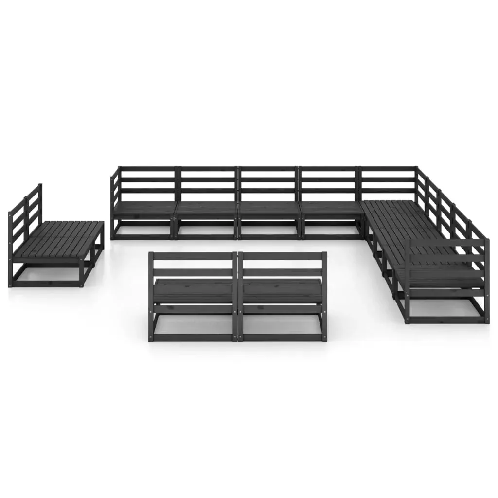 13 Piece Garden Lounge Set Solid Pinewood Price