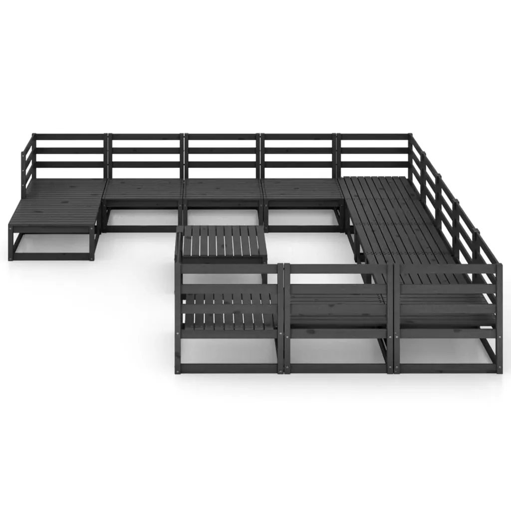 13 Piece Garden Lounge Set Solid Pinewood Price