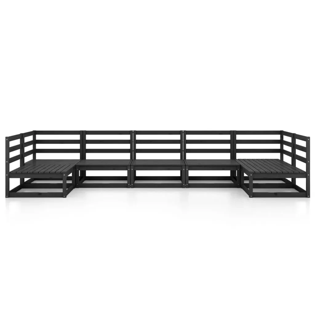 7 Piece Garden Lounge Set Solid Pinewood Price