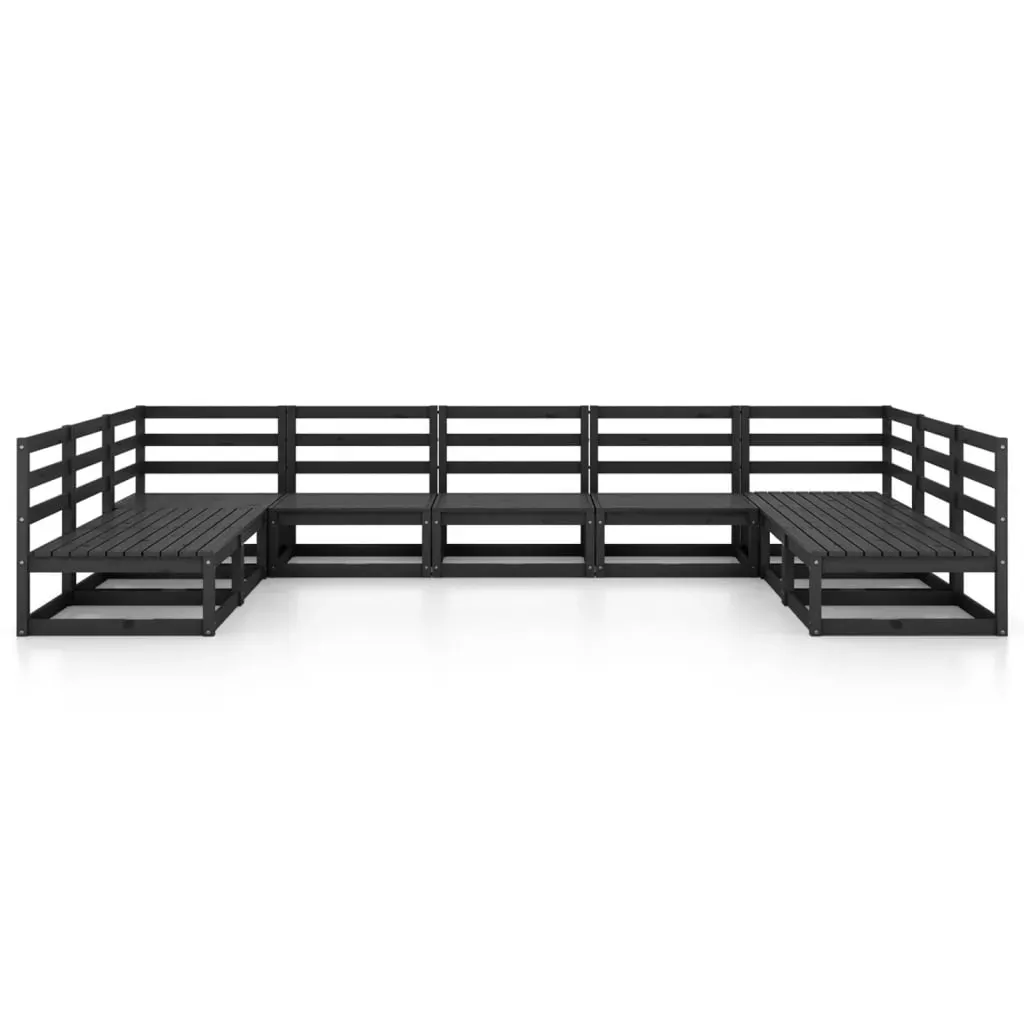 9 Piece Garden Lounge Set Solid Pinewood Price