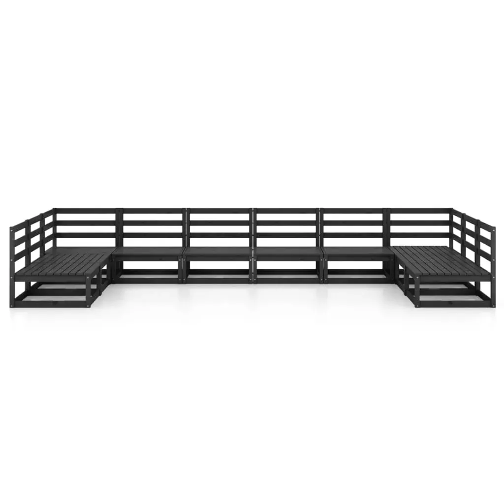 10 Piece Garden Lounge Set Solid Pinewood Price