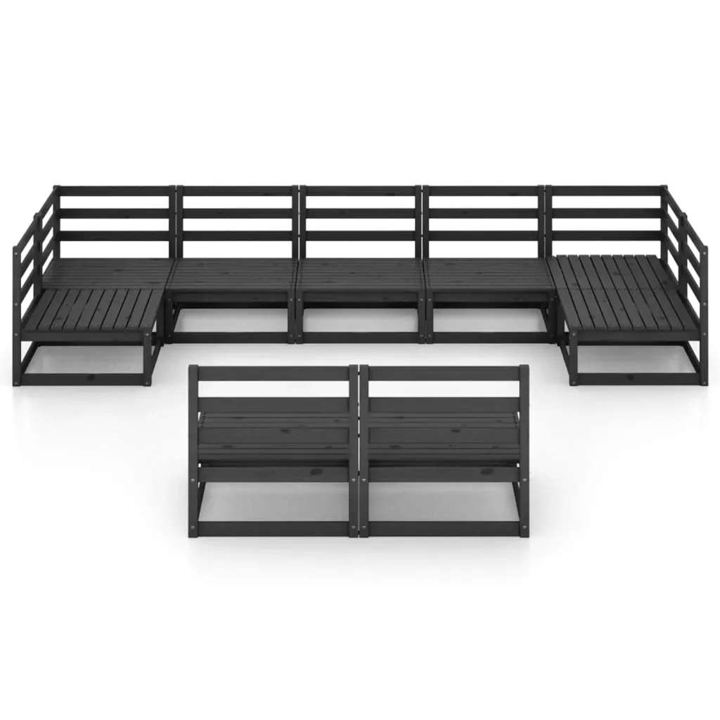 9 Piece Garden Lounge Set Solid Pinewood Price