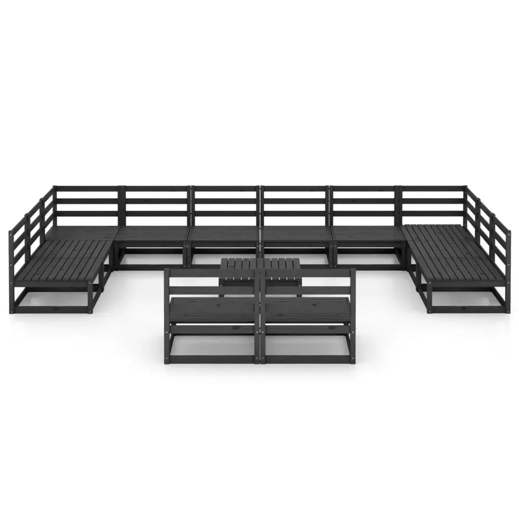 13 Piece Garden Lounge Set Solid Pinewood Price