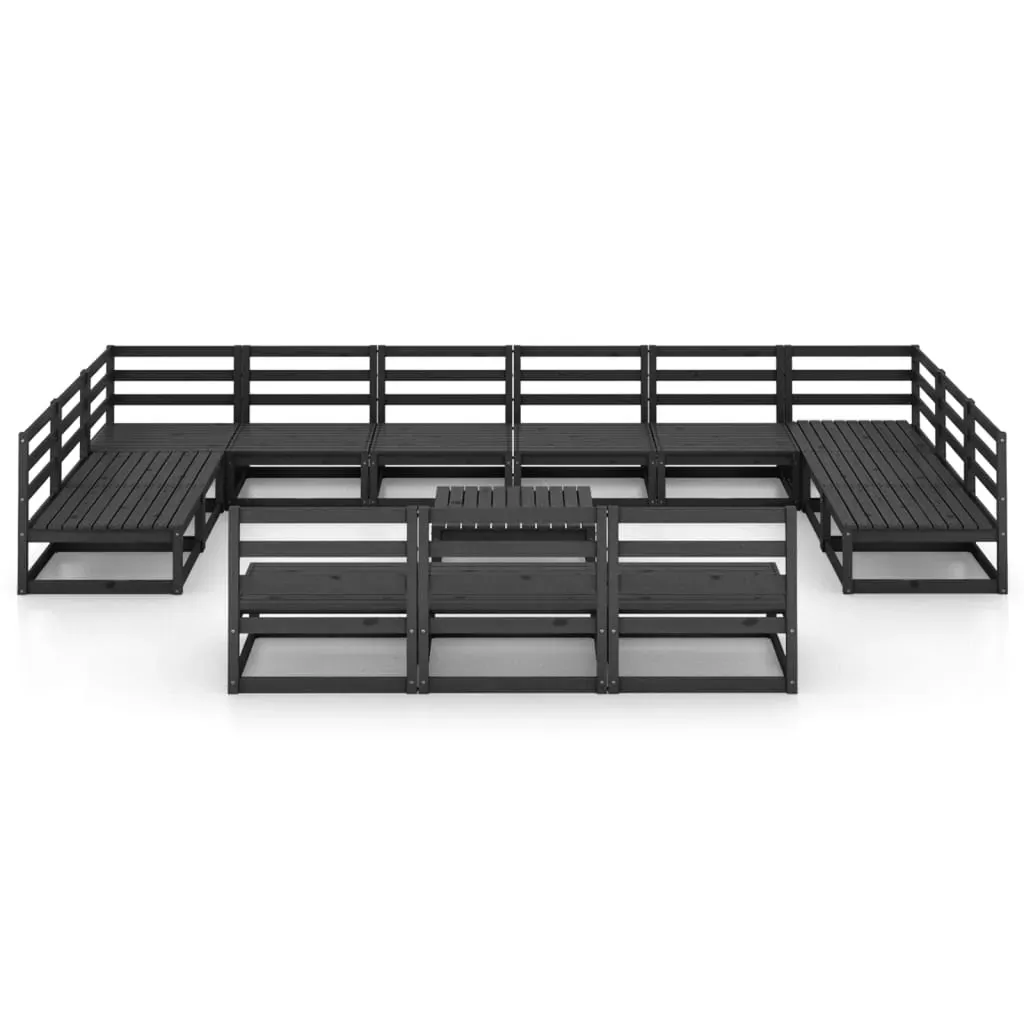 14 Piece Garden Lounge Set Solid Pinewood Price