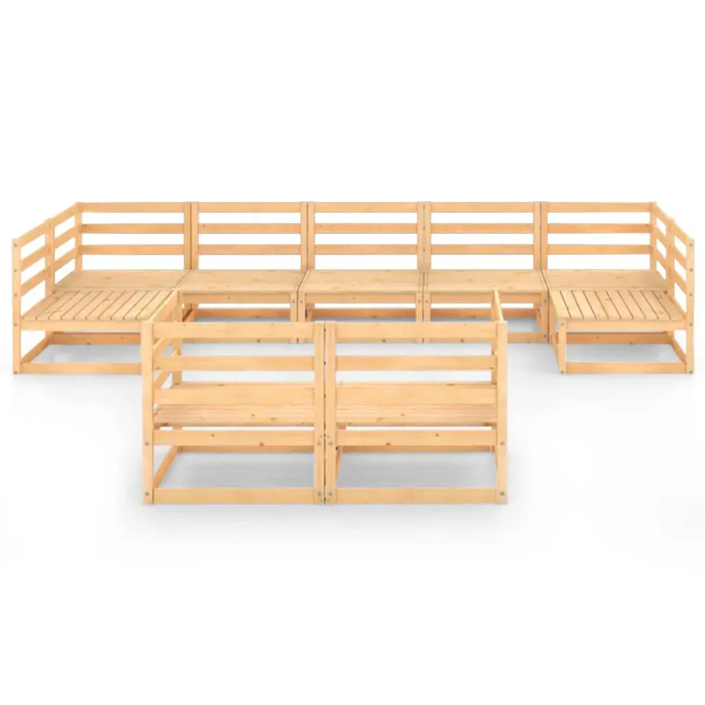 9 Piece Garden Lounge Set Solid Pinewood Price