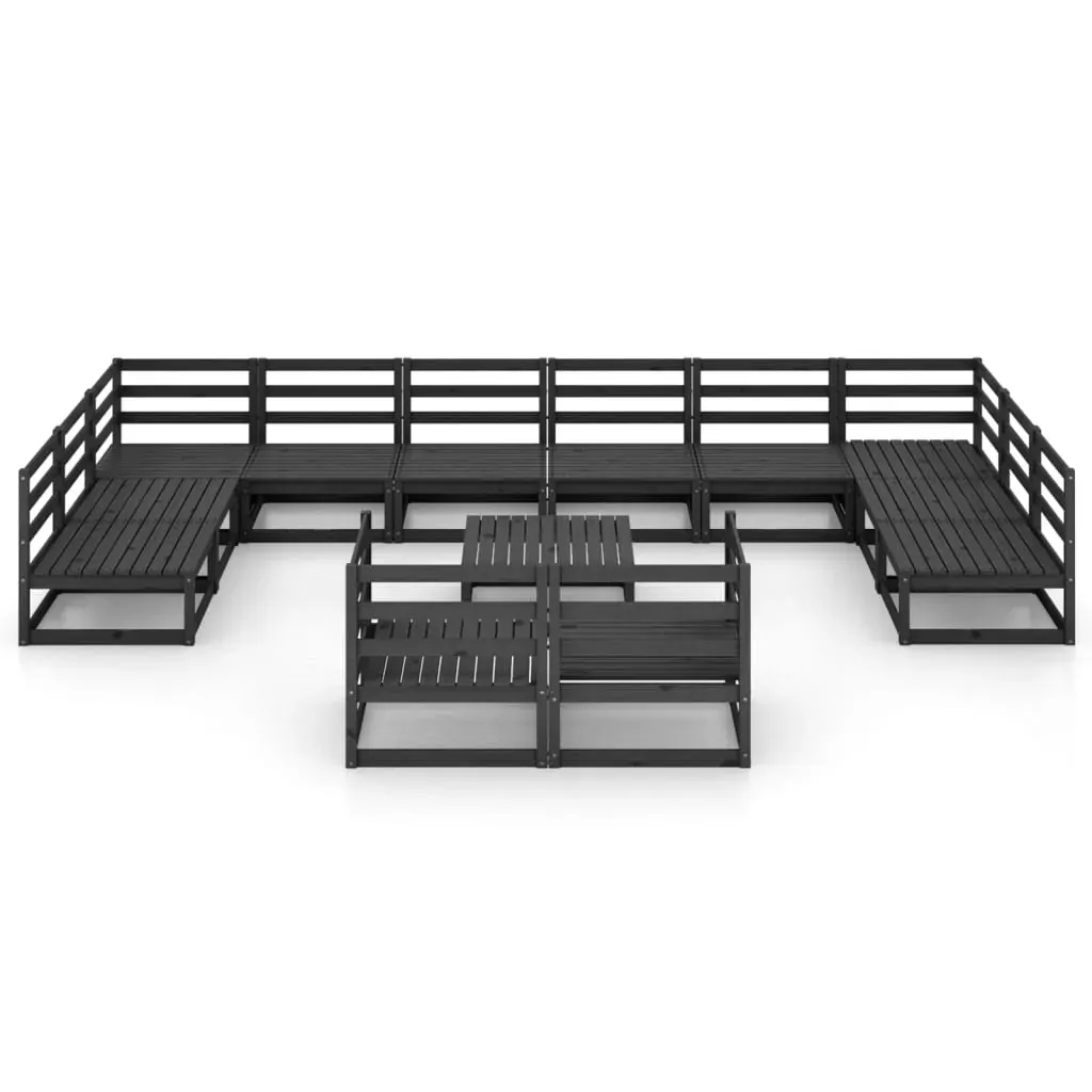 13 Piece Garden Lounge Set Solid Pinewood Price