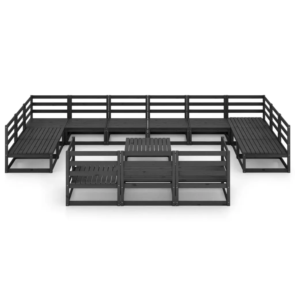 14 Piece Garden Lounge Set Solid Pinewood Price