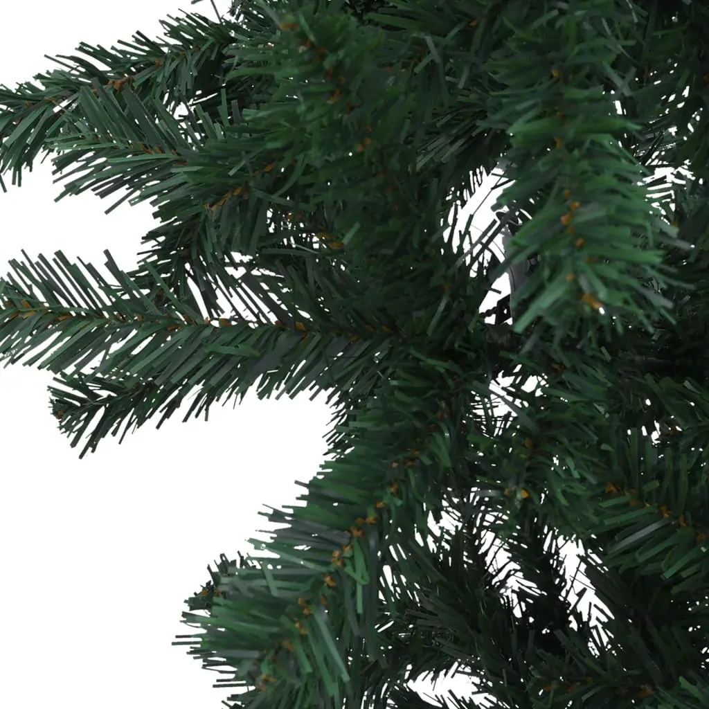 Upside-down Artificial Christmas Tree with LEDs Green Price