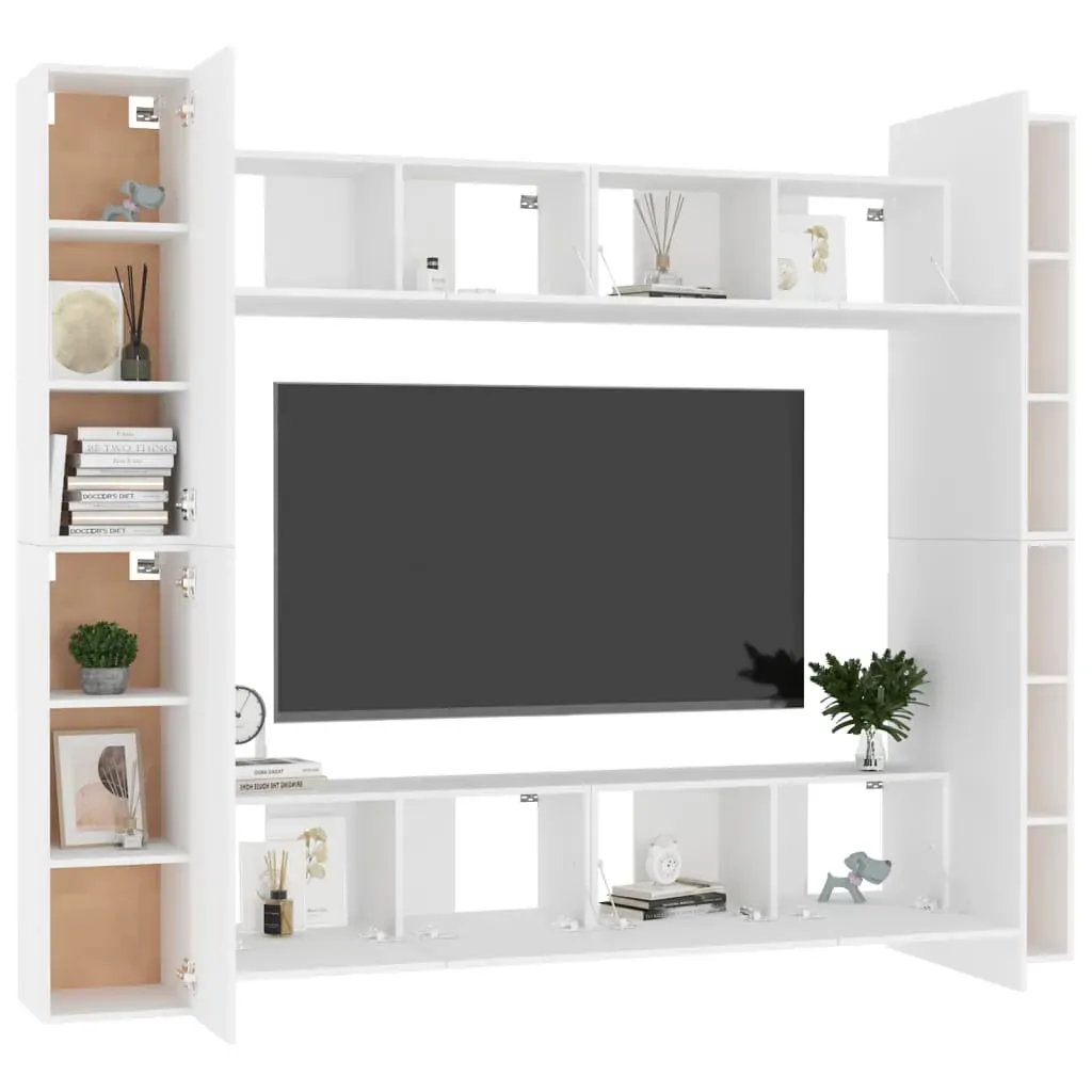 Caledonia 8 Piece TV Cabinet Set Engineered Wood Price