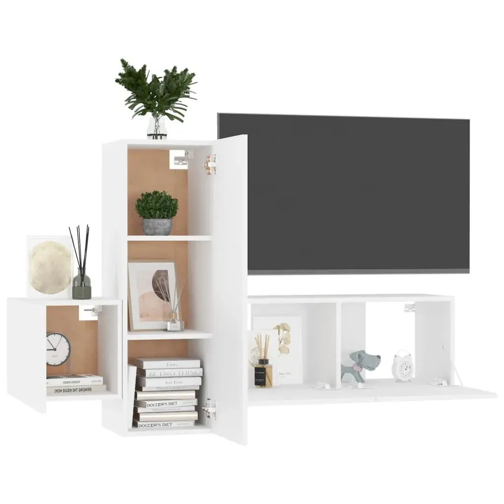 Fareham 5 Piece TV Cabinet Set Engineered Wood Price