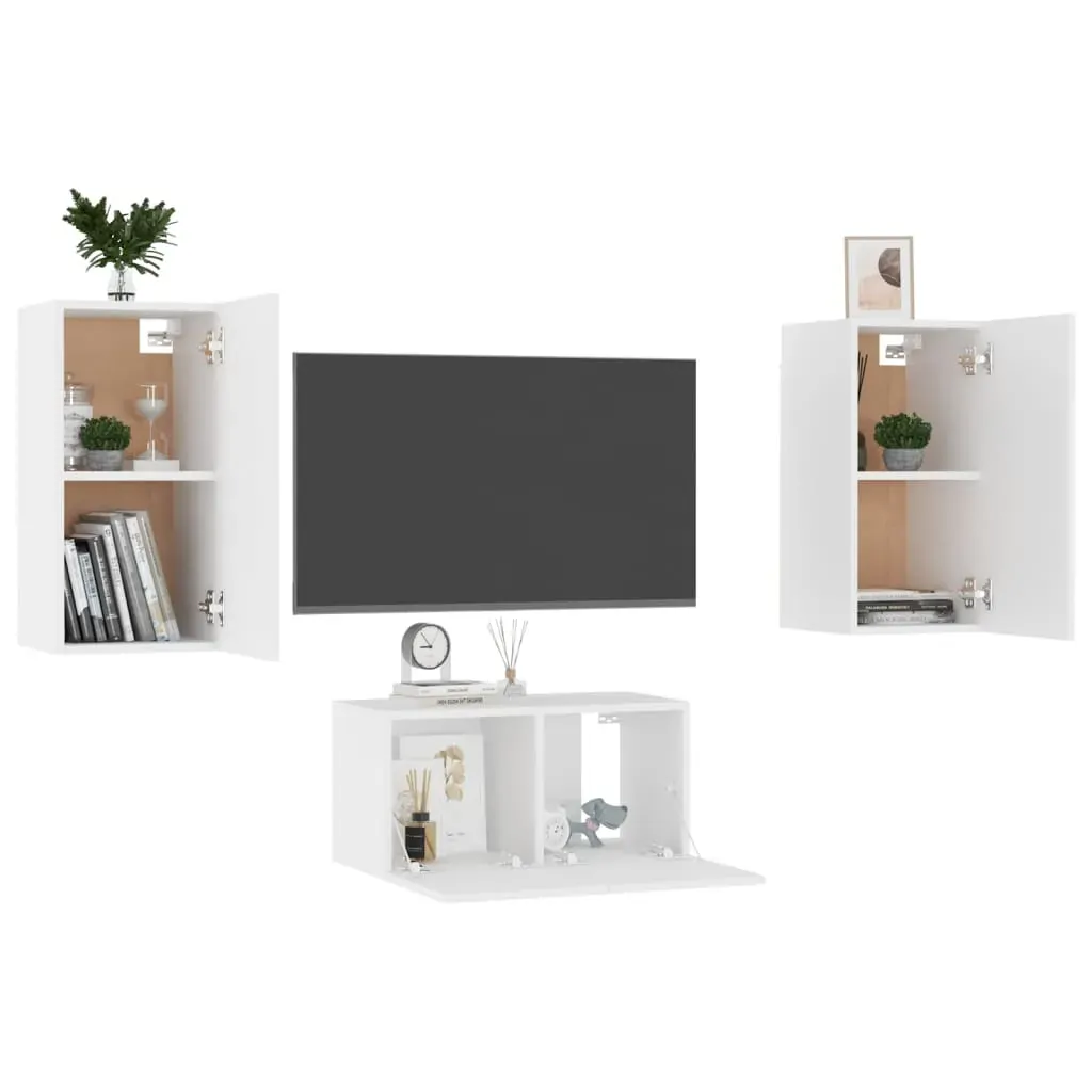 Fairhope 3 Piece TV Cabinet Set Engineered Wood Price