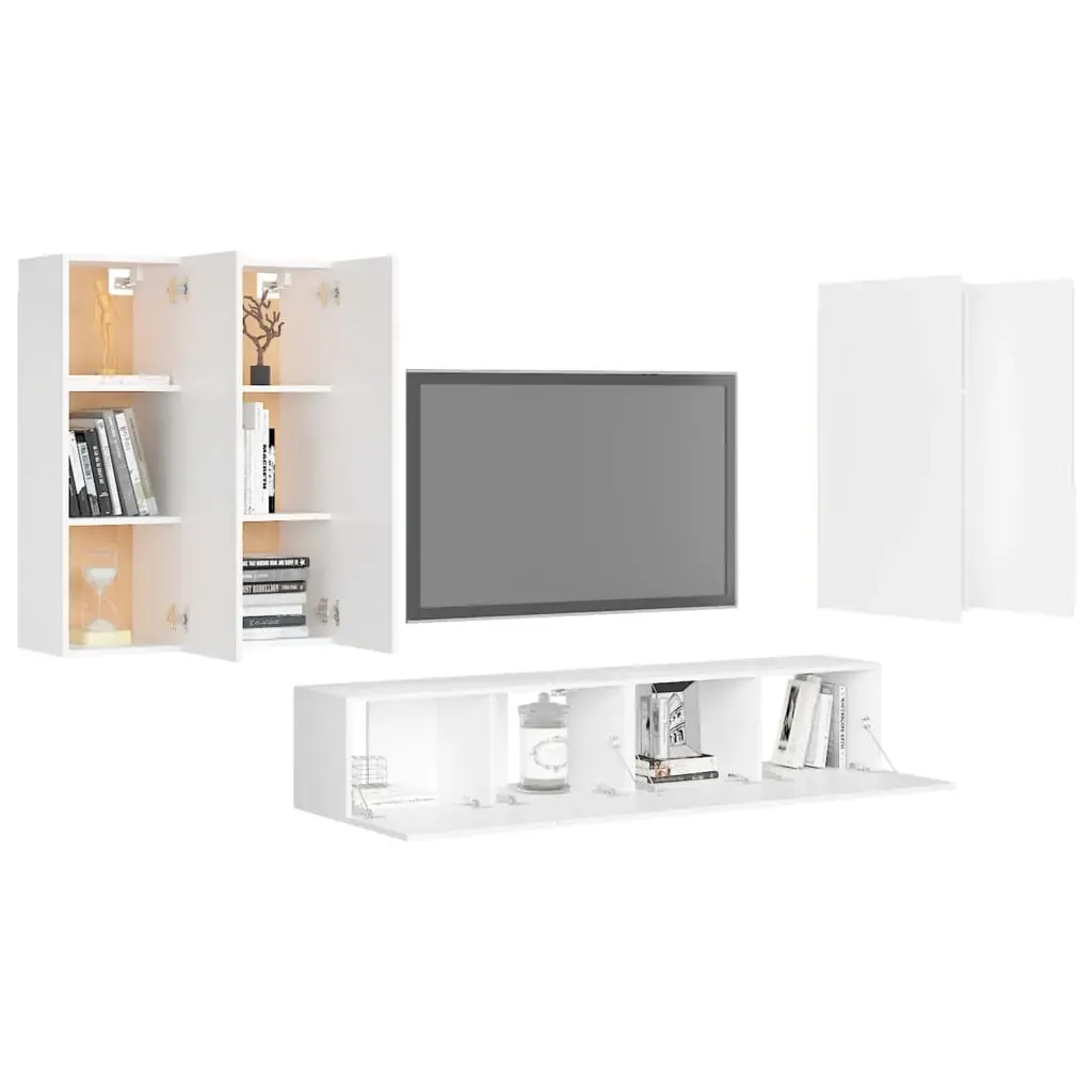 Pagnell 6 Piece TV Cabinet Set Engineered Wood Price