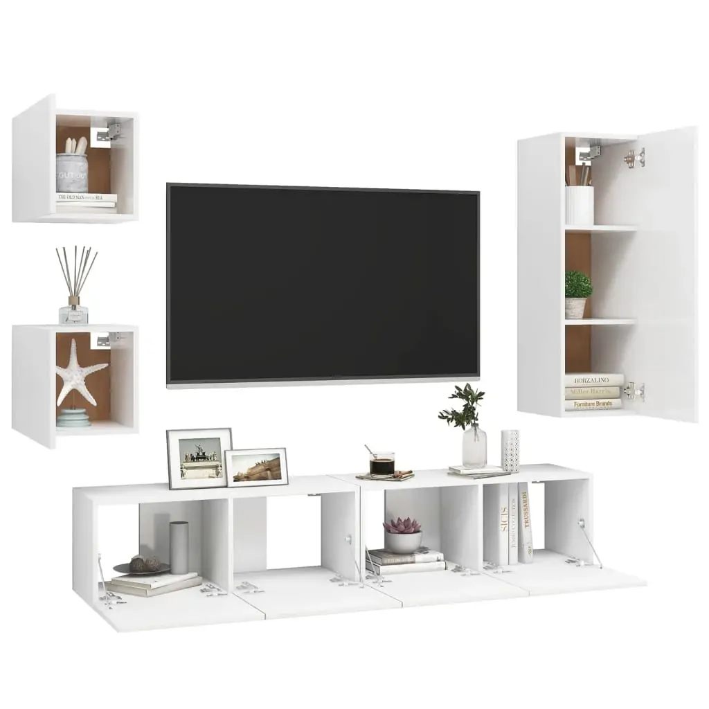 Olivehurst 5 Piece TV Cabinet Set Engineered Wood Price