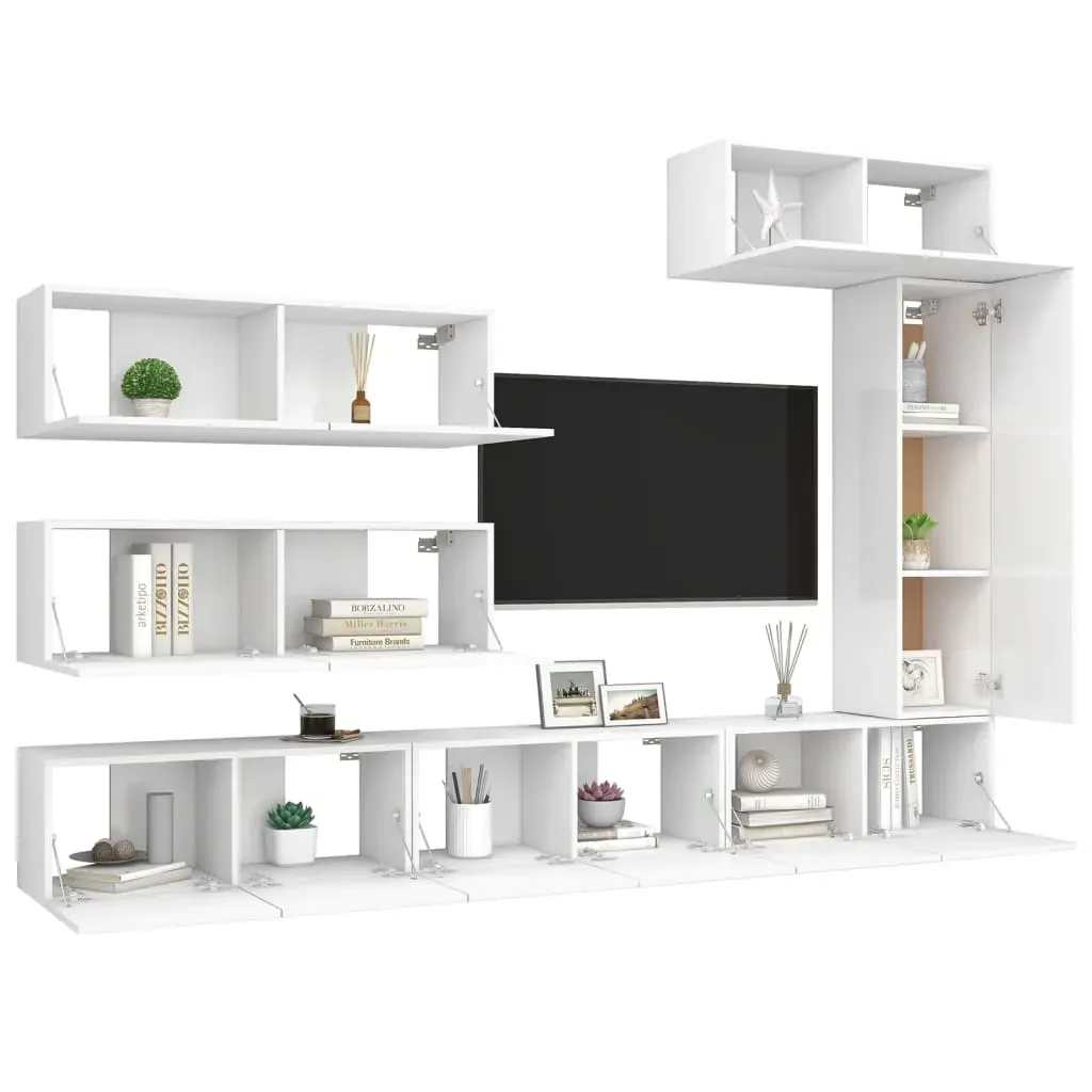 Darfield TV Cabinet Set Engineered Wood Price