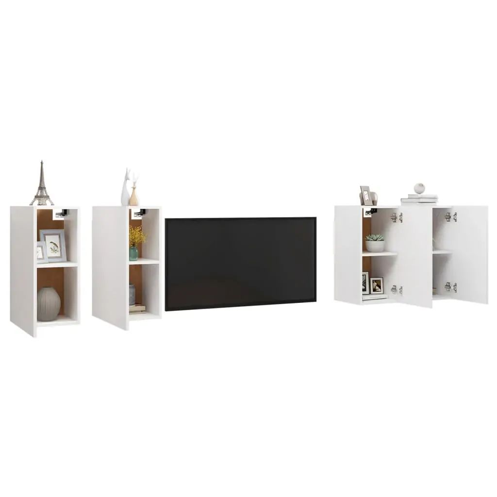 Oyster TV Cabinets 4 pcs Engineered Wood Price