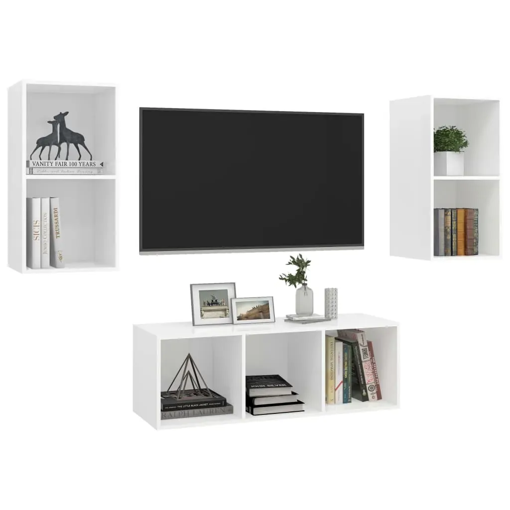 Elmira 3 Piece TV Cabinet Set Engineered Wood Price