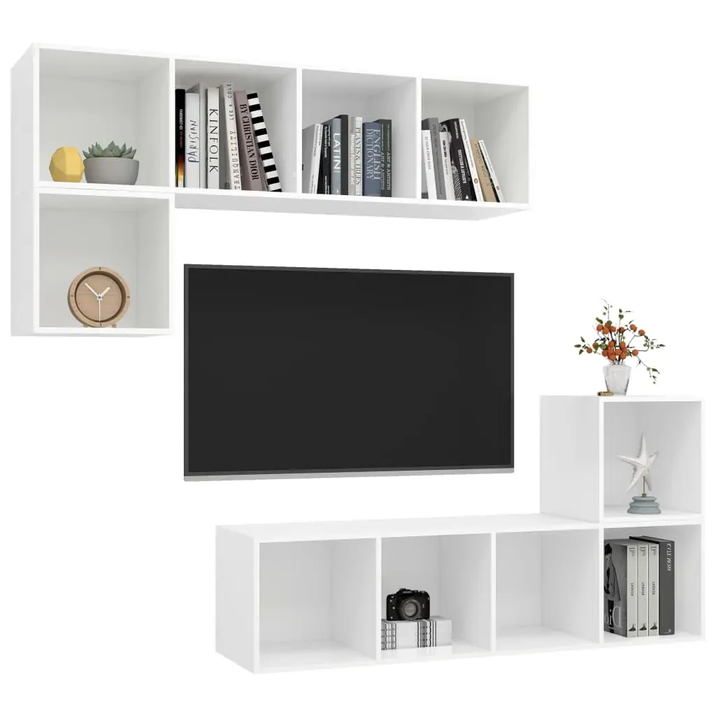 Casper 4 Piece TV Cabinet Set Engineered Wood Price