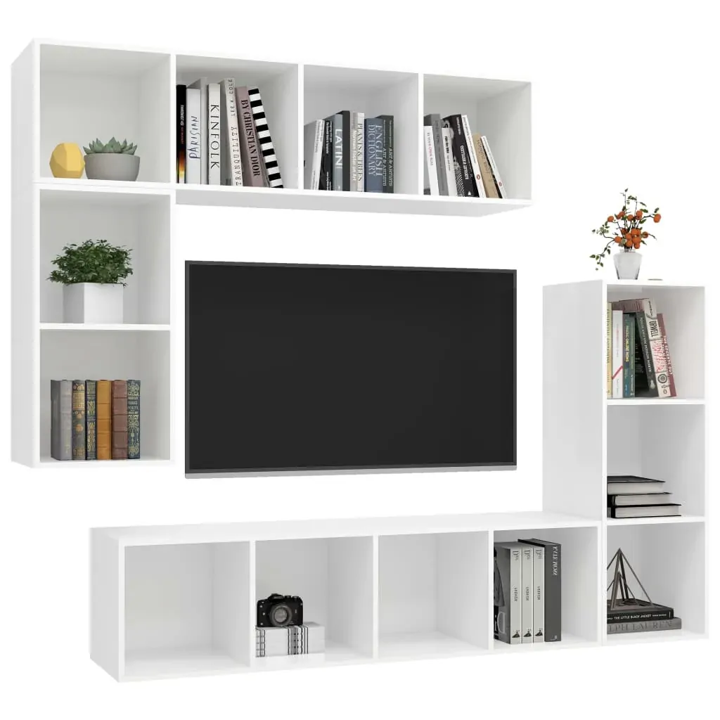 Dover 4 Piece TV Cabinet Set Engineered Wood Price