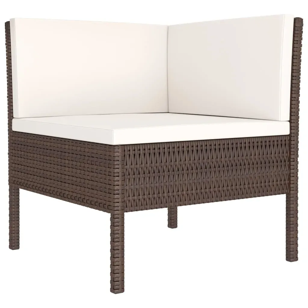 2 Piece Garden Lounge Set with Cushions Poly Rattan Price