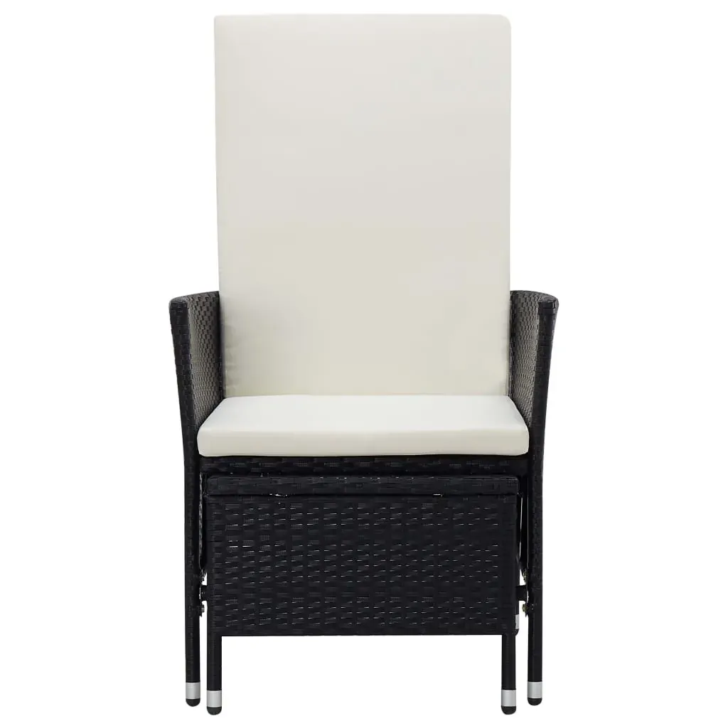 Reclining Garden Chair with Cushions Poly Rattan Price