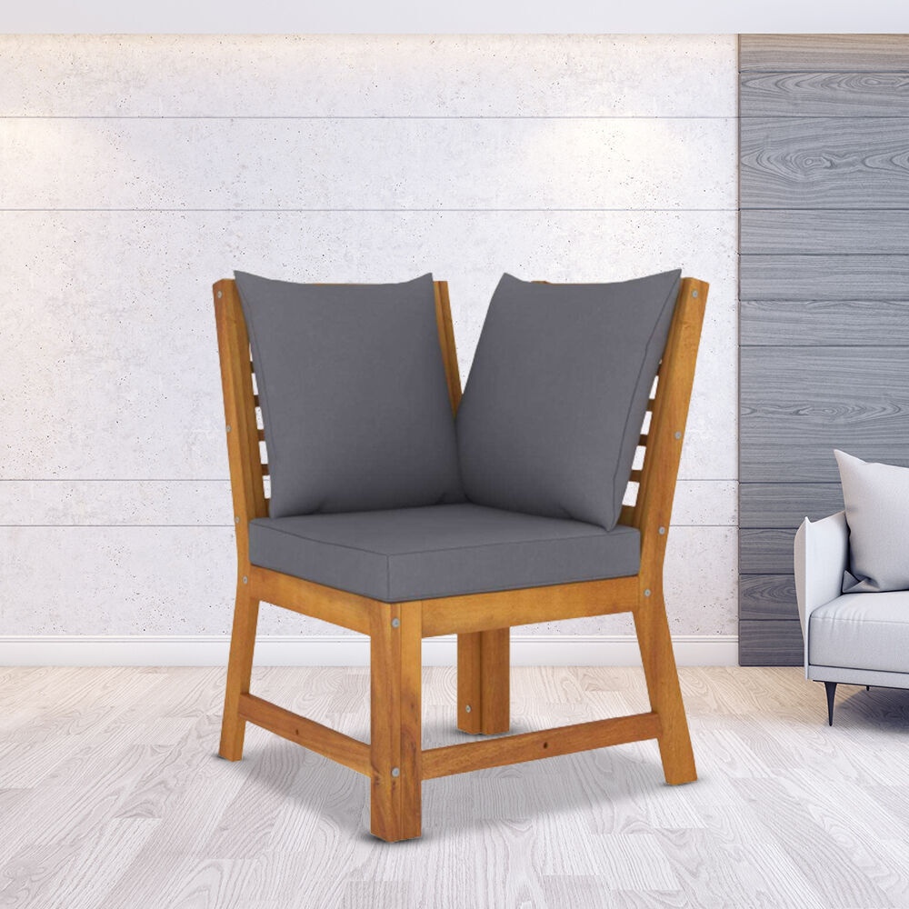 3 Piece Garden Lounge Set with Cushion Solid Acacia Wood Price