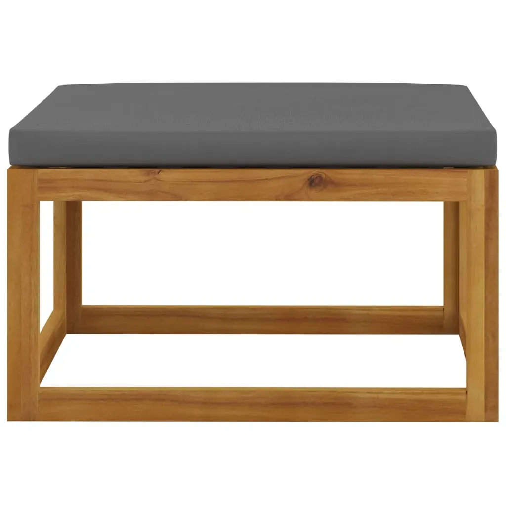 Footrest with Cushion Solid Acacia Wood Price