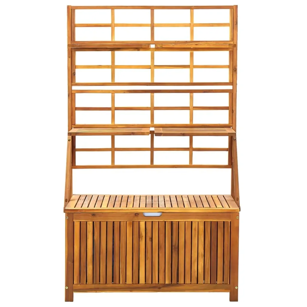Storage Box with Trellis 99x55x160 cm Solid Acacia Wood Price