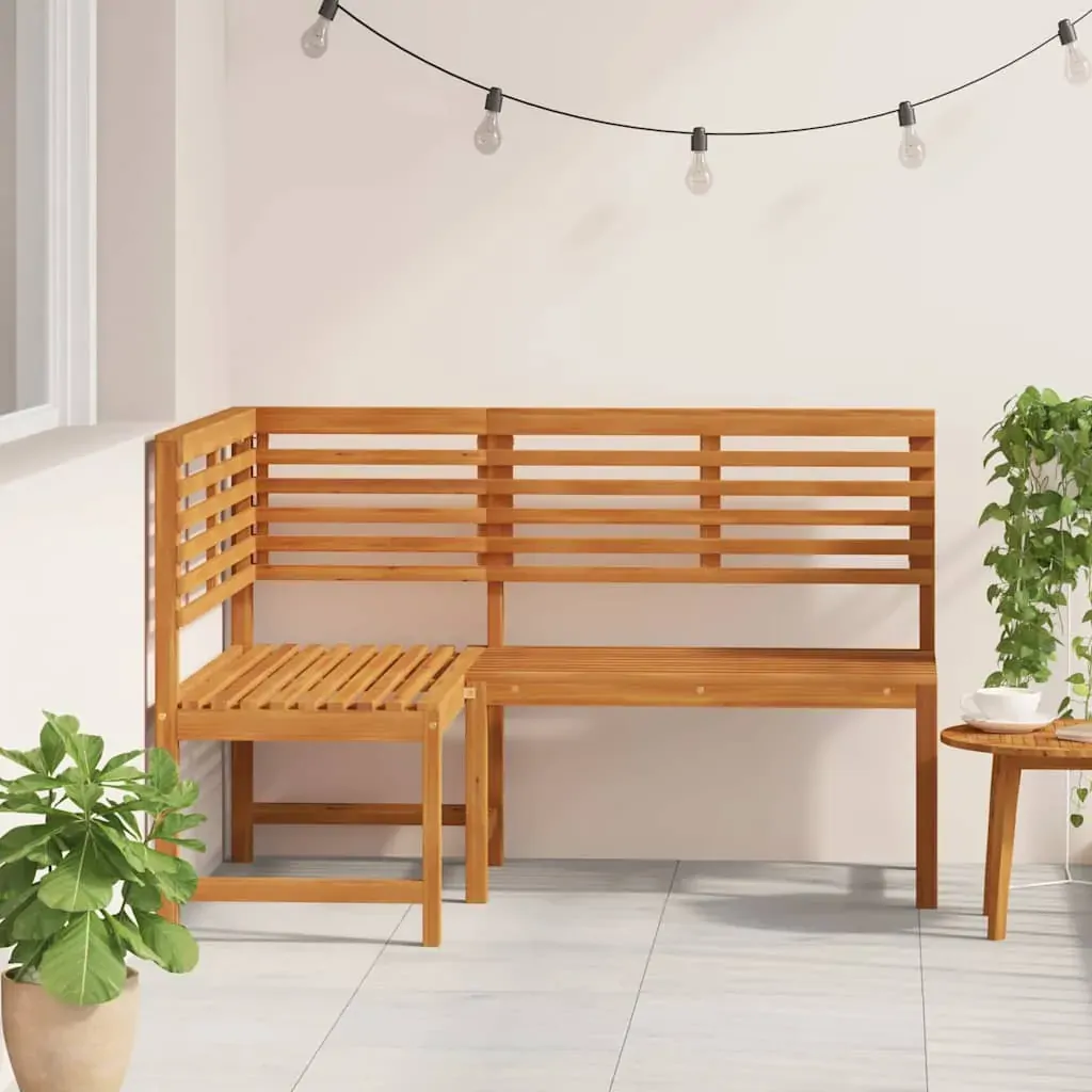 Garden Corner Bench 140 cm Solid Acacia Wood Price