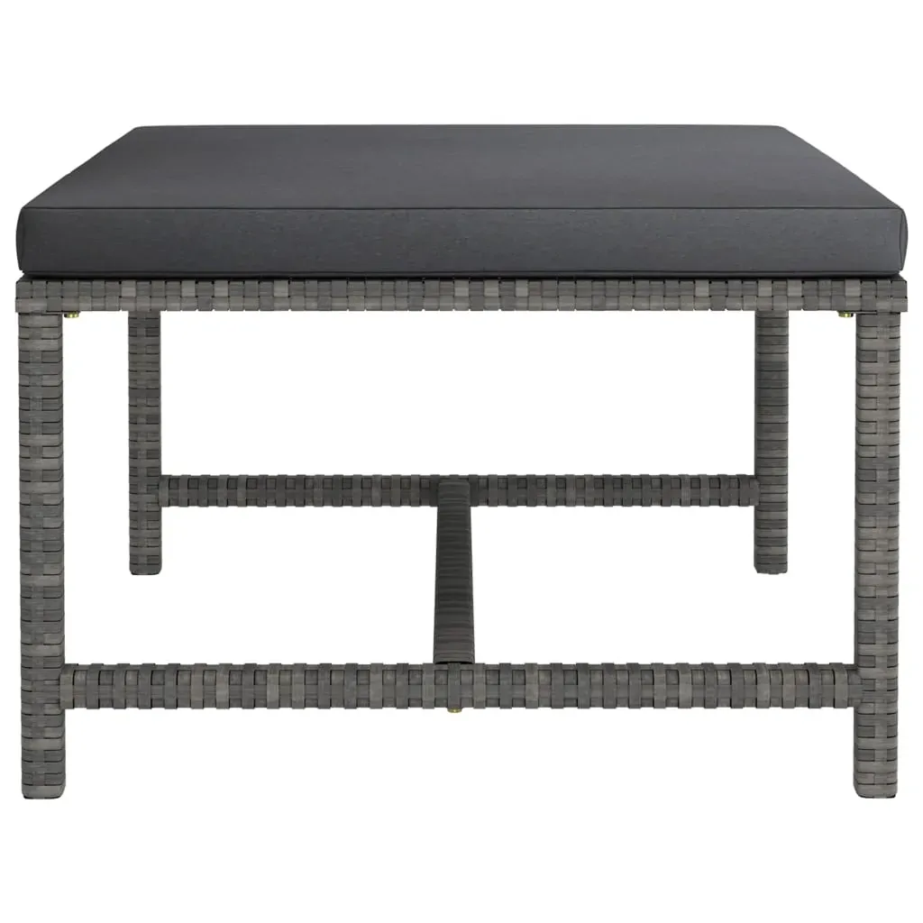 Sectional Footrest with Cushion Poly Rattan Price