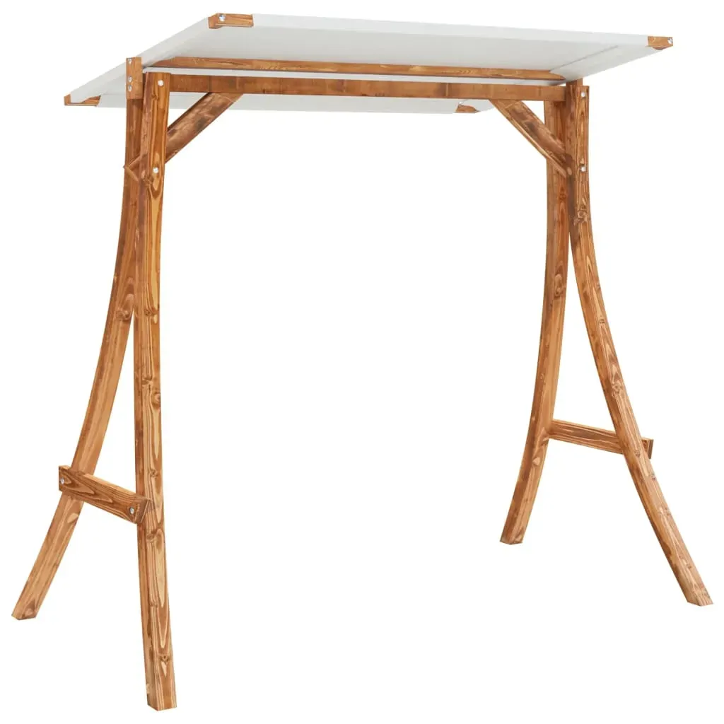 Swing Frame with Roof Solid Bent Wood with Teak Finish Price