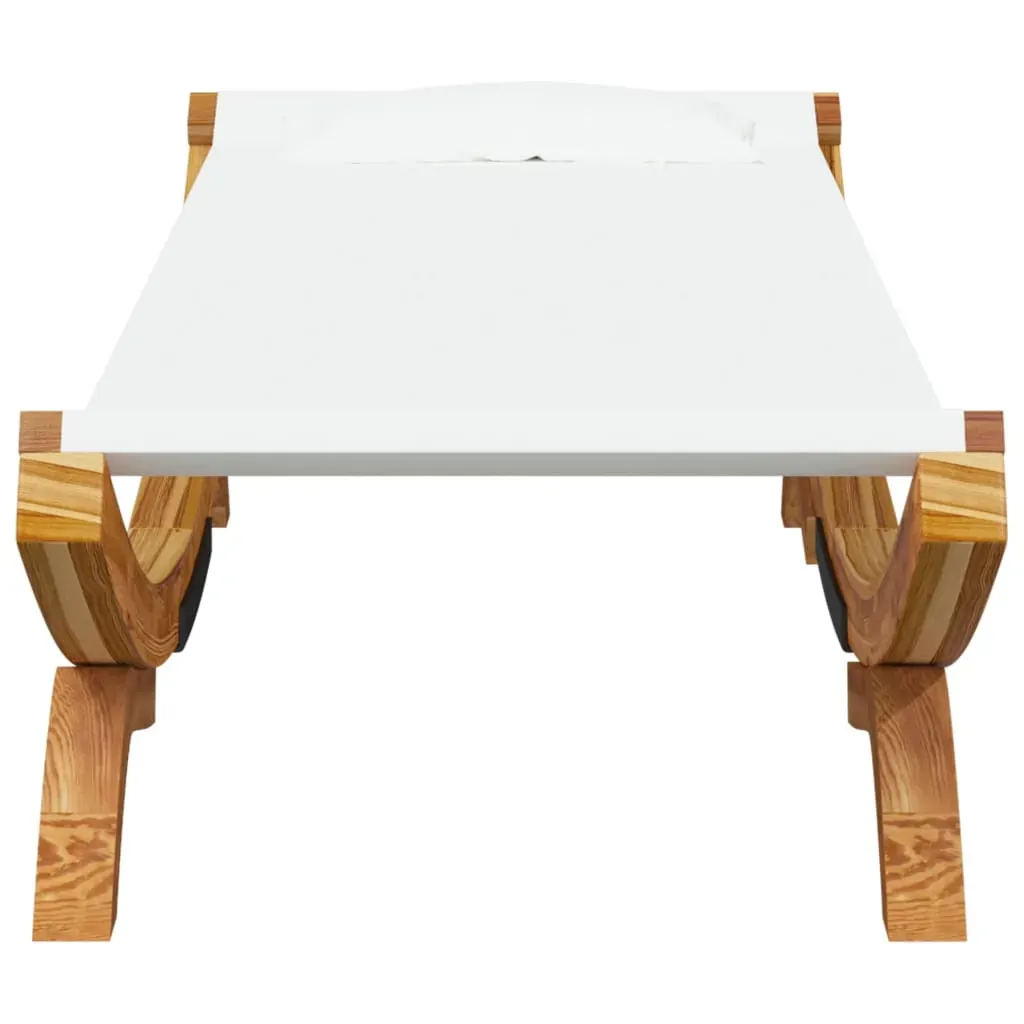Outdoor Lounge Bed 100x188.5x44 cm Solid Bent Wood Price