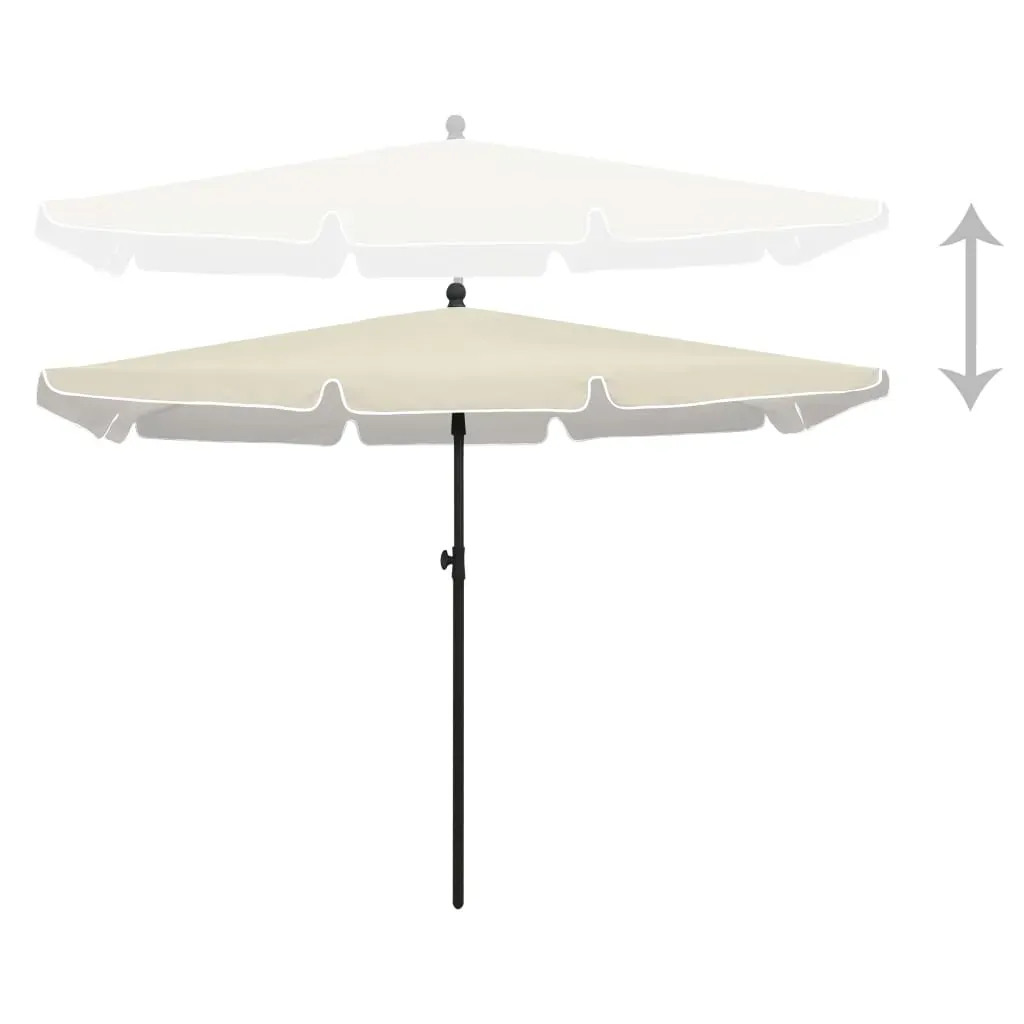 Garden Parasol with Pole 210x140 cm Price