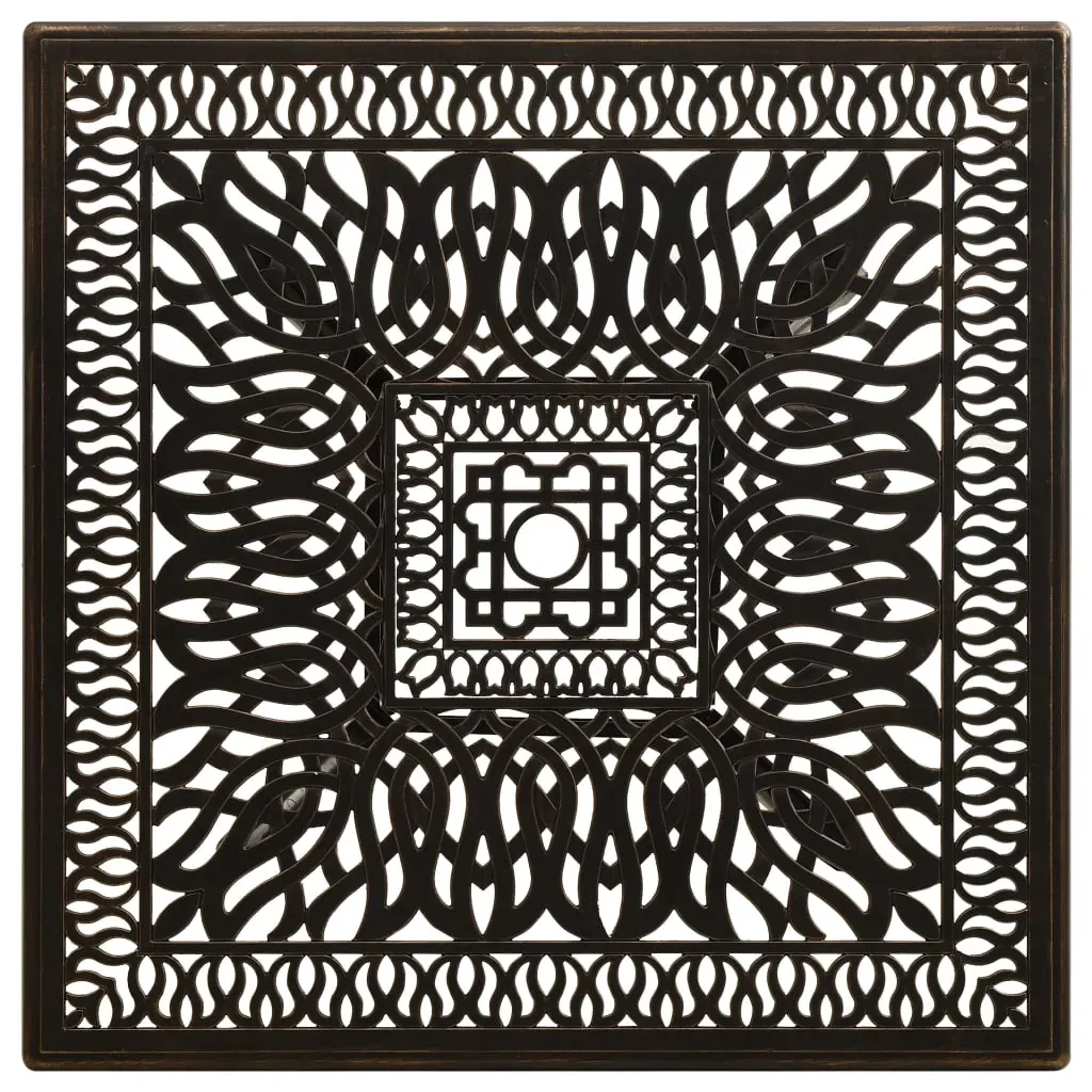 Garden Table 90x90x73 cm Cast Aluminium Price