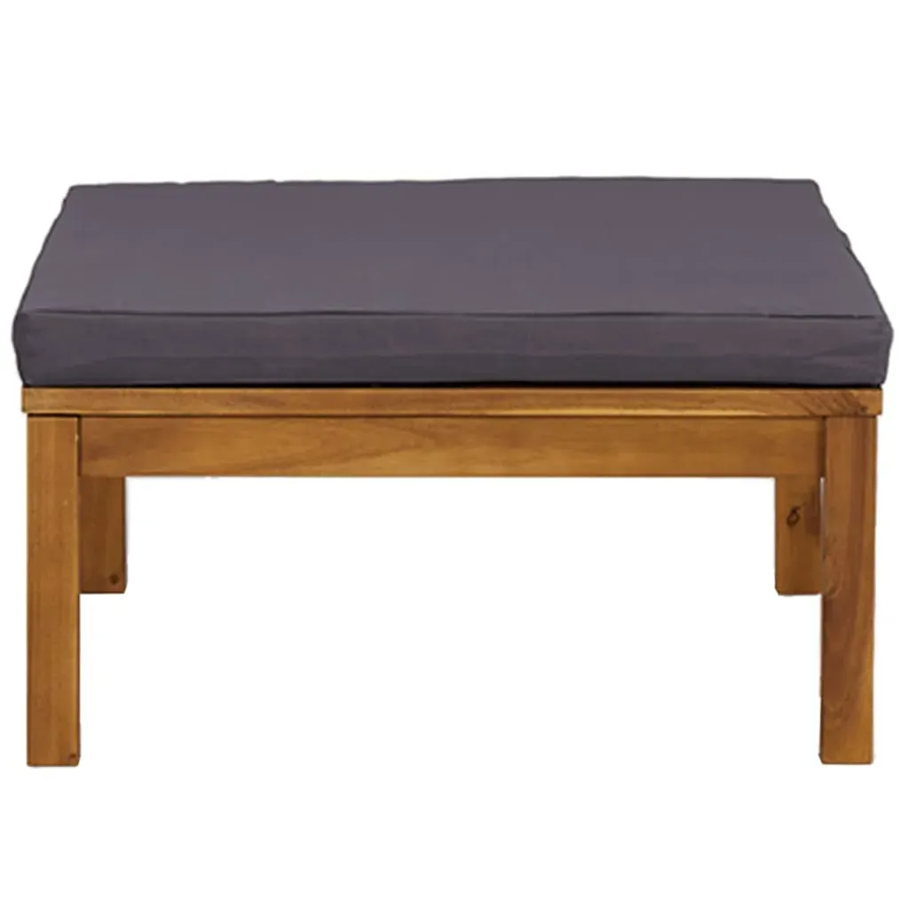 Footrest with Cushion Solid Acacia Wood Price