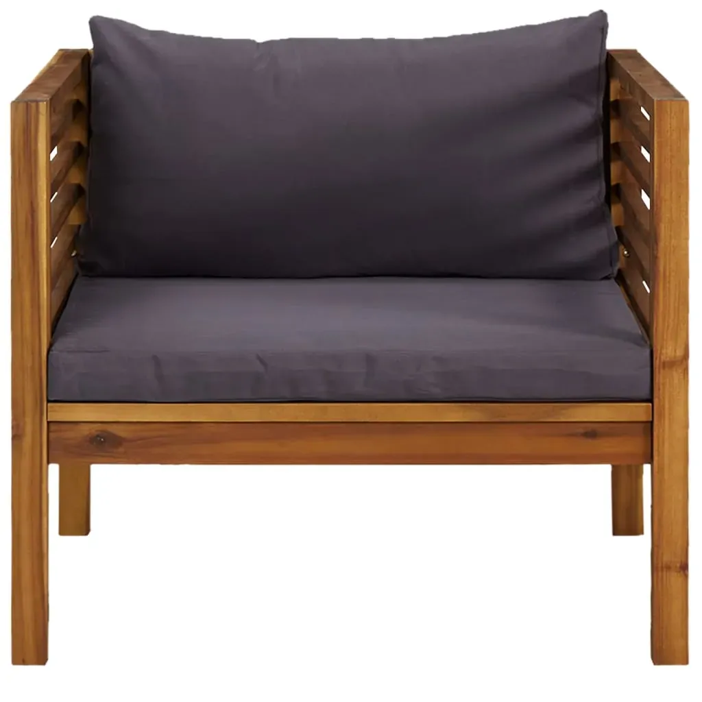 Garden Chair with Cushions Solid Acacia Wood Price