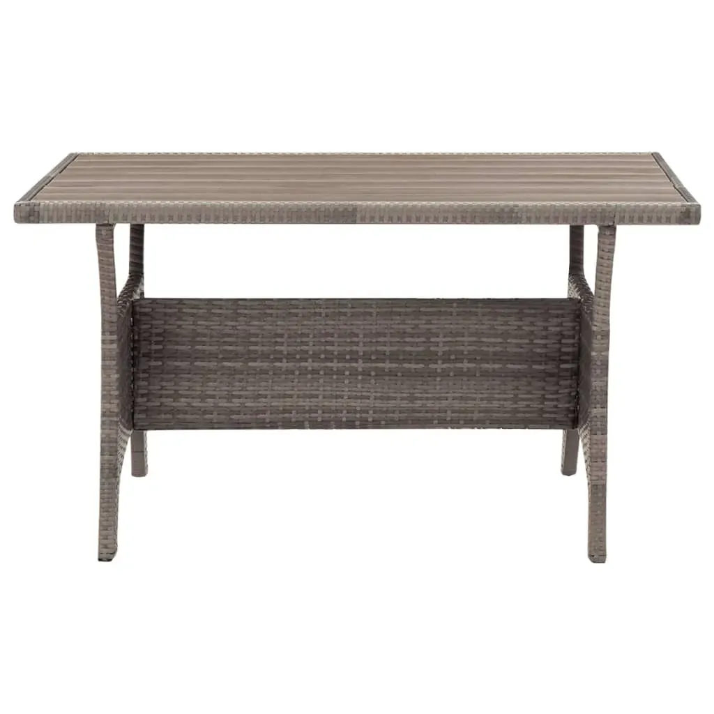 Garden Table 120x70x66 cm Poly Rattan Price