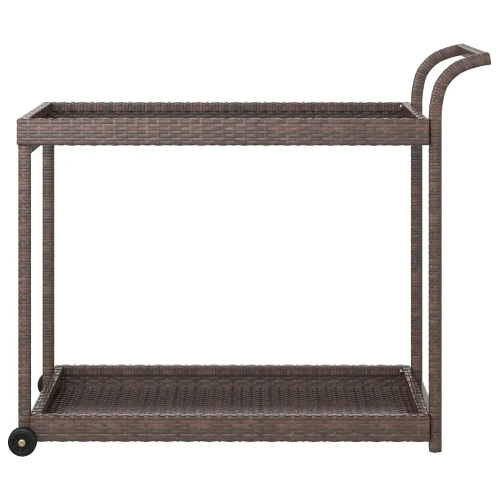 Bar Cart 100x45x83 cm Poly Rattan Price