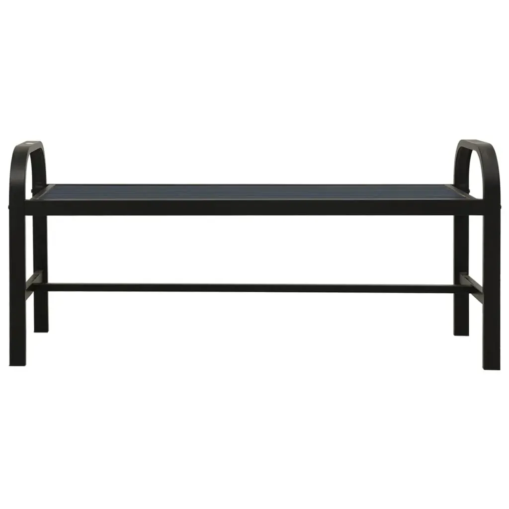 Garden Bench 124.5 cm Steel and WPC Price