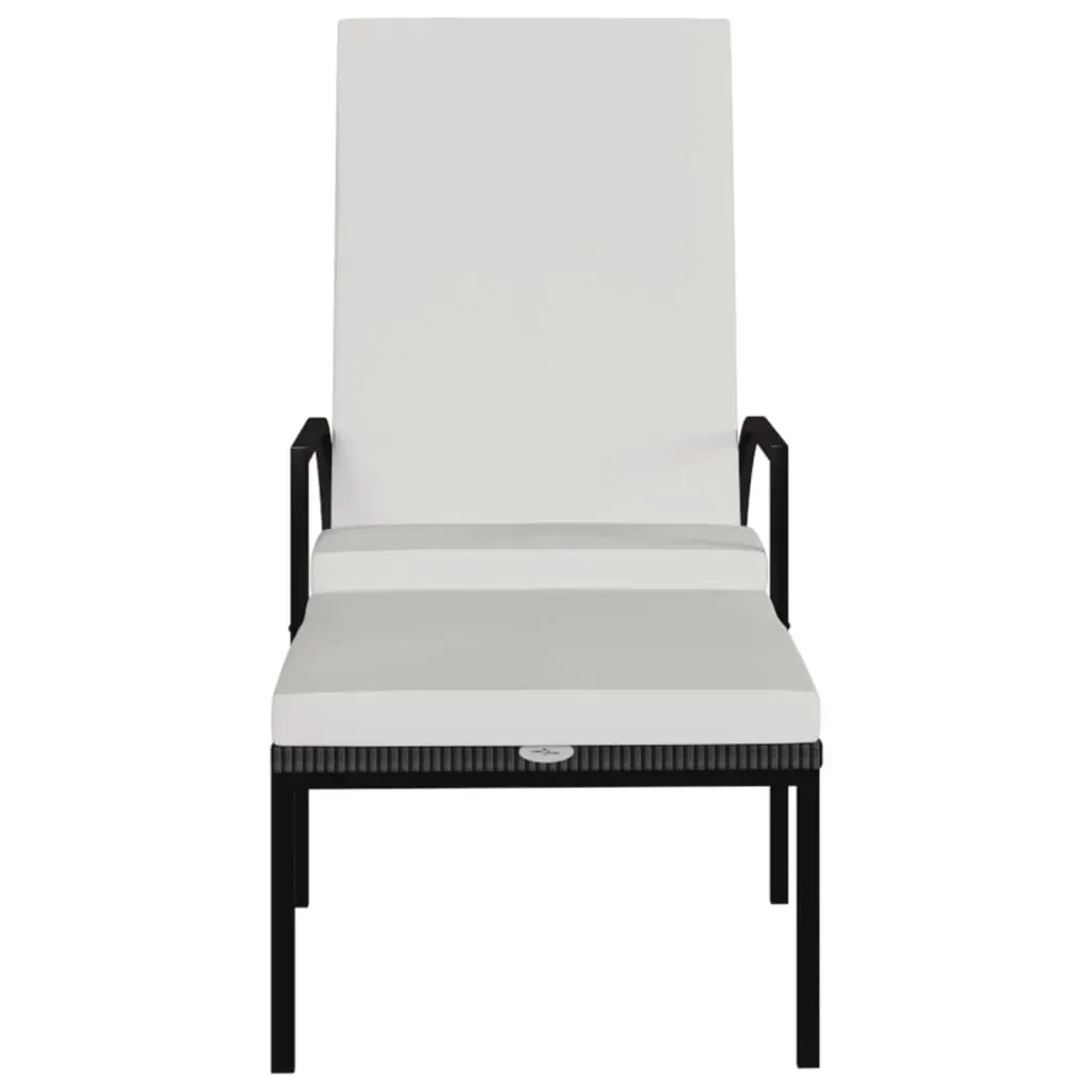 Sun Loungers 2 pcs with Footrest PE Rattan Price