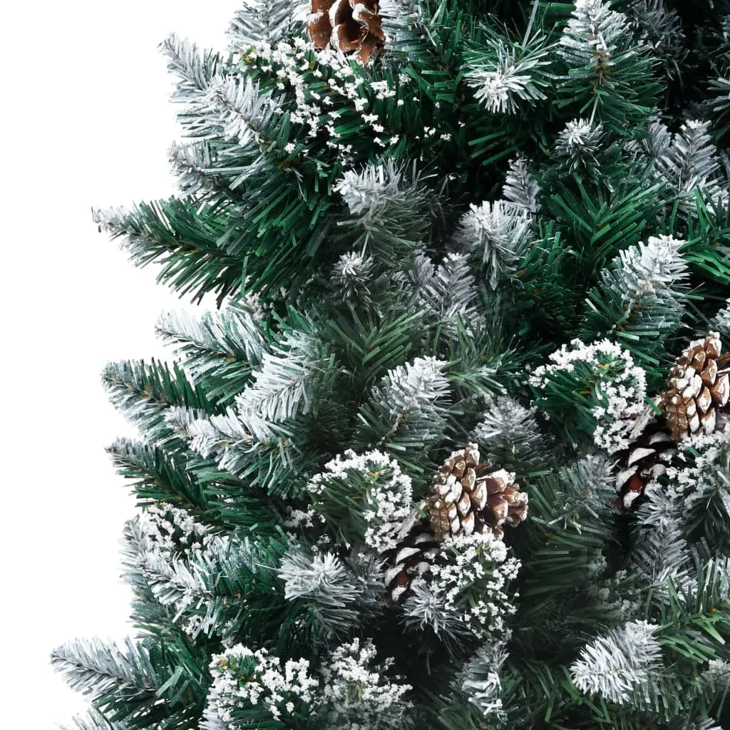 Artificial Christmas Tree with Pine Cones and White Snow Price