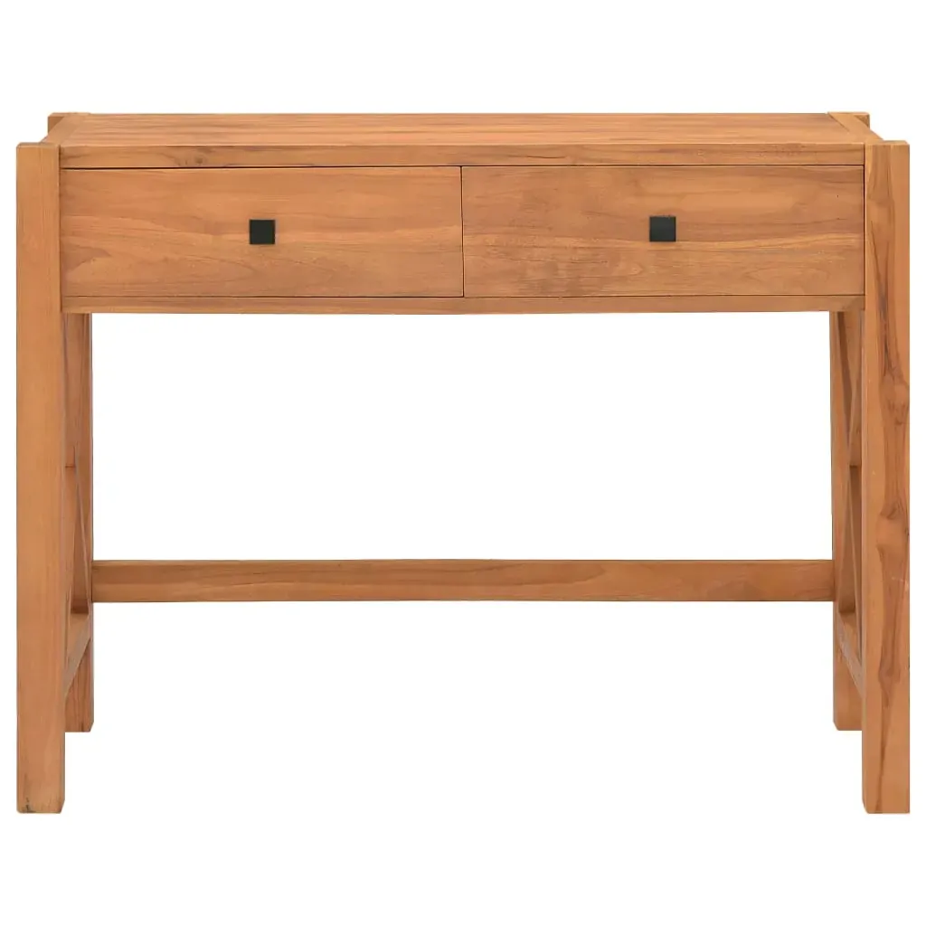 Desk with 2 Drawers Recycled Teak Wood Price