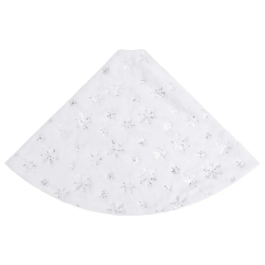 Luxury Christmas Tree Skirt White Faux Fur Price